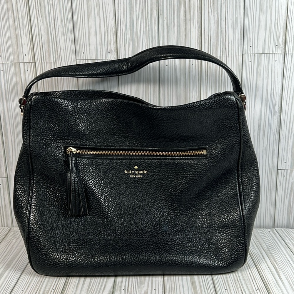 Kate‎ Spade New York Chester Street Michaela Pebbled Shoulder Bag Black